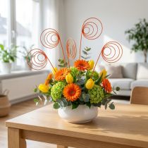 Artikel Cane Coil Holzspiralen Orange 48-54cm 25 Stück