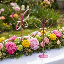 Artikel Metall-Schmetterling Aufsteller Fuchsia-Gold H29cm 2er Set