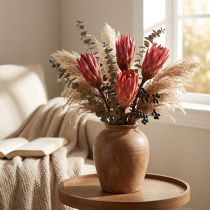 Artikel Trockenblumen Protea Repens Erika 25 Stück, ca. 25–35 cm