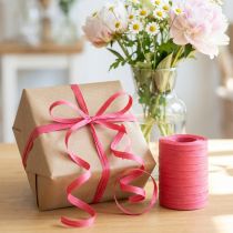 Artikel Kräuselband aus nachhaltigem Material Pink 10mm x 100m Geschenkband