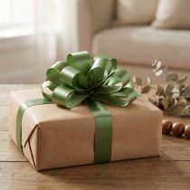 Artikel Kräuselband Polypropylen 30mm x 100m Olivgrün Geschenk- und Bastelband