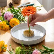 Artikel Kenzan-Ring mit Messingnadeln und Kunststoffschutz, 15 cm Durchmesser, für Ikebana und Blumengestecke