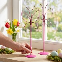 Artikel Metall-Schmetterling Dekofigur Fuchsia Gold 35 cm 2er-Set