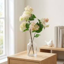 Artikel Künstlicher Flieder-Dekozweig, Holunderzweig, H 77 cm, Grün/Weiß/Rosa