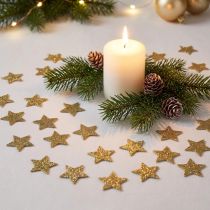 Artikel Mini Glittersterne Gold 2,5 cm Kunststoff 96 Stück für Dekoration