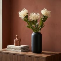 Artikel Künstliche Nadelkissenblume Leucospermum Creme 73 cm 3er-Set