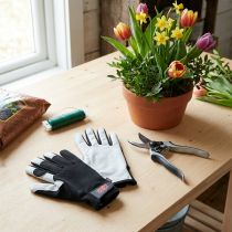 Artikel Kixx Arbeitshandschuhe Lycra und Ziegenleder Größe 8 Schwarz Hellgrau