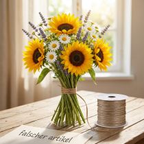 Artikel Draht umwickelt Ø2mm 50m Braun Papiermantel Basteldraht