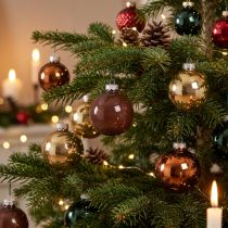 Artikel Christbaumkugeln Glas Gold Braun Apricot Ø 5 cm 24 Stück