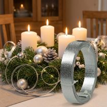 Artikel Aluminium-Flachdraht Silber 20mm x 5m matt – Dekorationsband für Basteln und Handwerk
