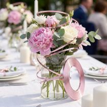 Artikel Aluminium Flachdraht Rosa 5mm x 10m für Blumengestecke und Bastelarbeiten