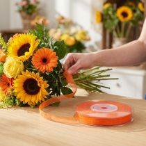 Artikel Organzaband 6mm x 50m Orange Nylon Dekoband mit Webkante