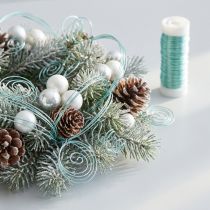 Artikel Dekolackdraht Wickeldraht Zink Ø0,30mm 50m Eisblau