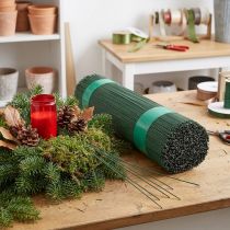 Artikel Steckdraht Metall grün lackiert Ø1,2mm 400mm 2,5kg für Bastel- und Floristikarbeiten