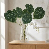 Artikel Künstliche Anthurium-Blätter 96cm Grün