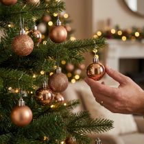 Artikel Mini-Christbaumkugeln Ø 3 cm Bronze Bruchfest Kunststoff 14 Stück