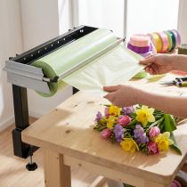 Artikel Metall-Kunststoff Papier- und Folienabroller-Aufsatz 50cm Schwarz-Silber