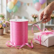 Artikel Kräuselband Polypropylen 4,8 mm x 500 m Pink für Dekoration und Verpackung