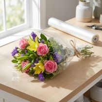 Artikel Blumenfolie Polypropylen Klar 50cm x 1000m für Blumenverpackungen