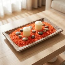 Artikel Dekogranulat aus Marmor Orange 2–3mm 2kg für kreative Dekoration