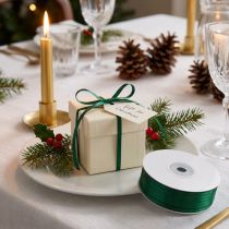 Artikel Satinband 3mm Dunkelgrün 50m Polyester Geschenkband