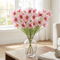 Artikel Künstliche Cosmea Blume 77cm Pink 3er-Set aus Seidenstoff