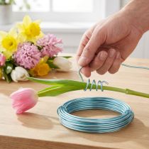 Artikel Aluminiumdraht 2mm Hellblau 3m Bastel- und Schmuckdraht