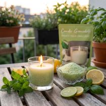 Artikel Wachsgranulat für Duftkerzen, Zitronengrasduft, 400g, Weiß