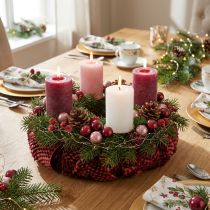 Artikel Mini Weihnachtskugeln Draht Glas Bordeaux Rosa Ø2cm 140 Stück