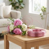 Artikel Aluminiumdraht Ø2mm 60m Rosa, 500g – Biegsam für Floristik und Dekoration