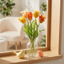 Artikel Künstliche Tulpen 53 cm aus Polyester in Orange für Wohnraumdekoration