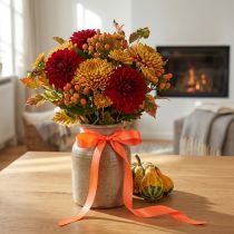 Artikel Geschenkband Polyester Neon-Orange 15mm 50m für Floristik und Bastelarbeiten