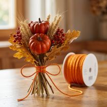 Artikel Kordel aus 100% Acetat Orange 2mm x 50m Dekoband