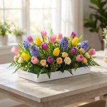 Artikel OASIS® Steckschale Kunststoff Weiß 23x11x2,5cm für Floristik und Dekoration 25er-Set