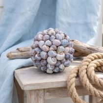 Artikel Dekokugel aus Seeschnecken Ø19cm Naturdeko maritim in Violett