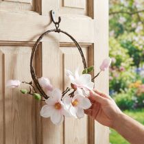 Artikel Dekoring künstliche Magnolie Ø24cm Weiß Rosa Frühlingsdeko