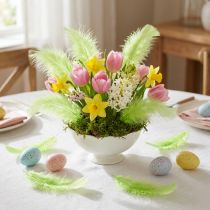 Artikel Echte Vogelfedern Hellgrün 5–10 cm 20 g Bastelmaterial