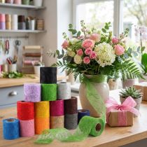 Artikel Faserseiden-Vlies auf Rolle 8 cm x 25 m in verschiedenen Farben für Deko und Bastelarbeiten