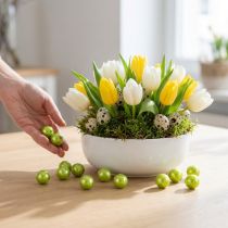 Artikel Dekorationsperlen Kunststoff Ø2cm Apfelgrün 12 Stück