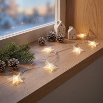 Artikel LED Lichterkette Sterne 2,85m Warmweiß Innen mit Timer