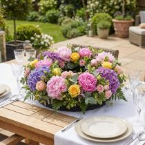 Artikel Steckschaum-Ring Schwarz Ø17cm mit Pappmaché-Unterlage 2 Stück