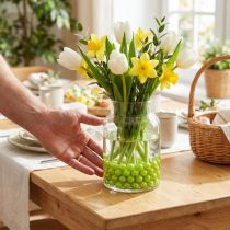 Artikel Dekoperlen Kunststoff Grün 8mm 250 Stück für Bastelarbeiten