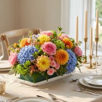 Artikel Steckschaumziegel OASIS Table Deco medi 25 cm x 9 cm x 5 cm Grün mit Tropfschale 8 Stück