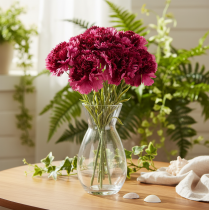 Artikel Nelke Kunstblume zweifarbig 56 cm Bund mit 8 Stielen aus Kunststoff