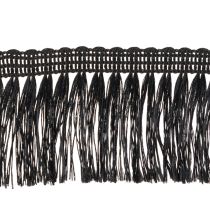 Artikel Fransenband Schwarz 4cm aus Polyester für Dekorationen, 25m