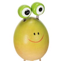 Artikel Frosch Gartenstecker aus Holz 34 cm Grün für Pflanzenkübel 6er-Set