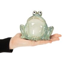 Artikel Keramikfrosch Dekofigur 13 cm Grün-Weiß für Innenräume