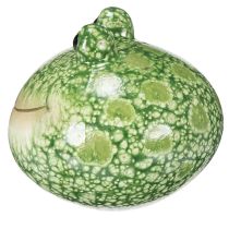 Artikel Deko Frosch Figur aus Keramik grün 11 cm Set aus 2 Stück für Wohn- und Gartendekoration