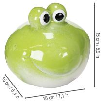 Artikel Frosch Dekofigur süße Keramik Figur für Wohnzimmer Tischdeko 18cm