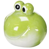 Artikel Keramik-Frosch grün 18 cm für Wohnzimmer- und Tischdekoration